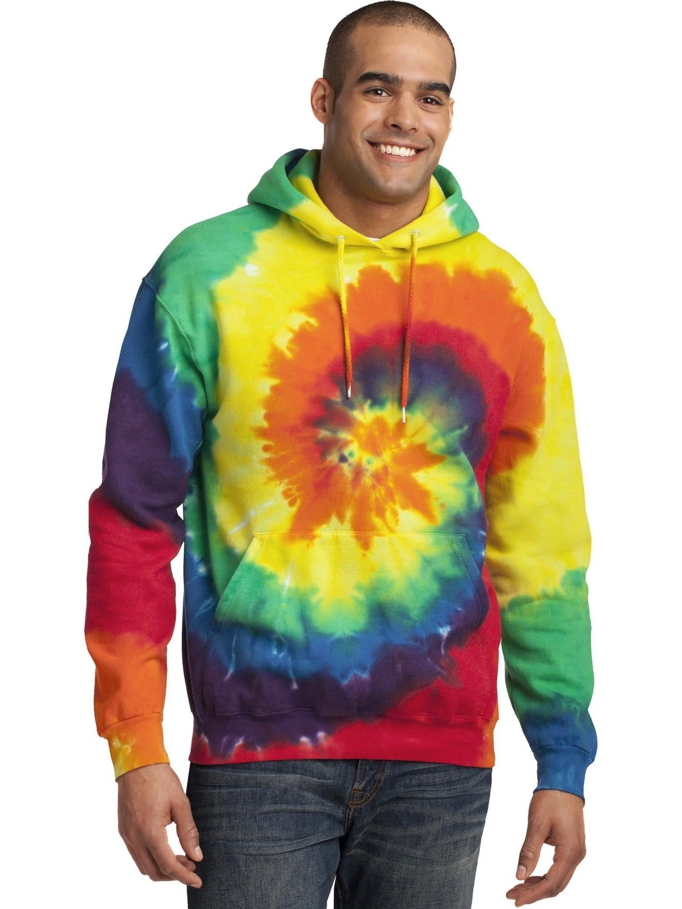 Port & Company Tie-Dye Pullover Hooded Sweatshirt