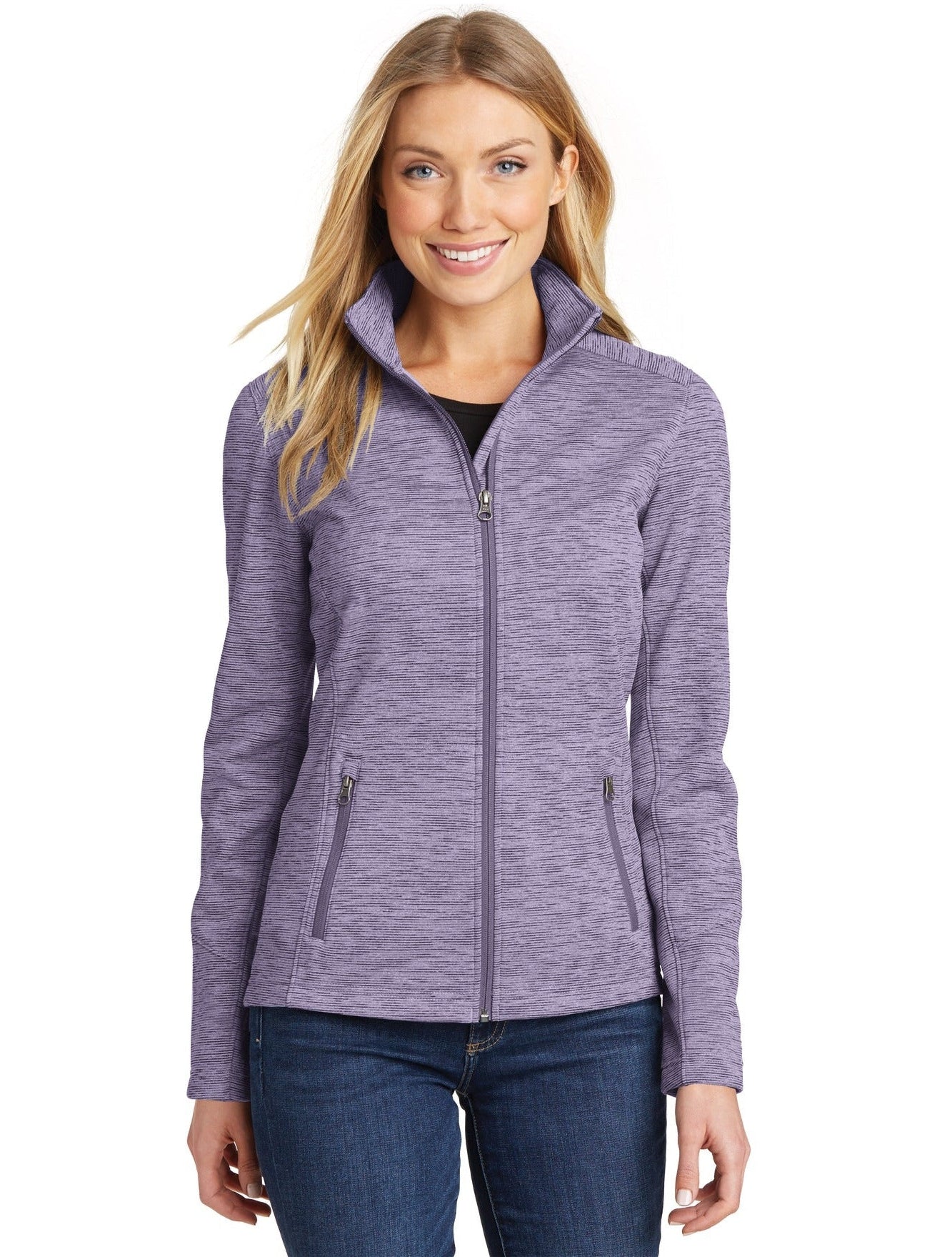 Port Authority Ladies Digi Stripe Fleece Jacket