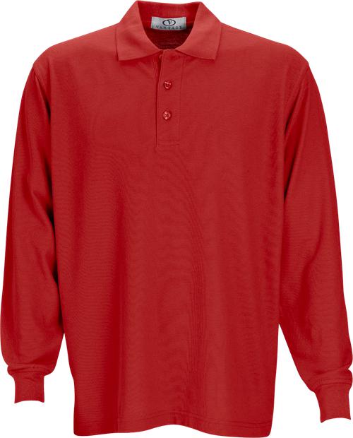 Vantage Long Sleeve Soft-Blend Double-Tuck Pique Polo