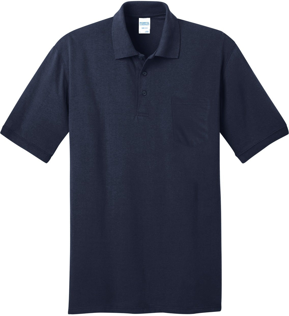 OUTLET-Port & CompanyCore Blend Jersey Knit Pocket Polo