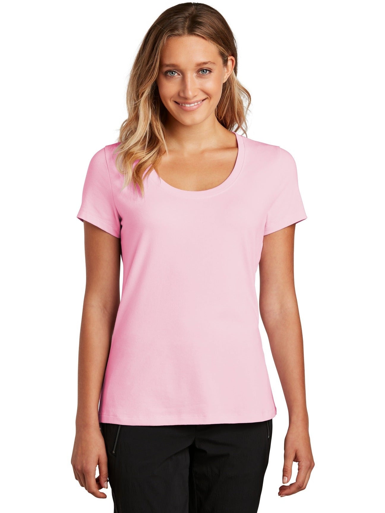 District Ladies Flex Scoop Neck Tee