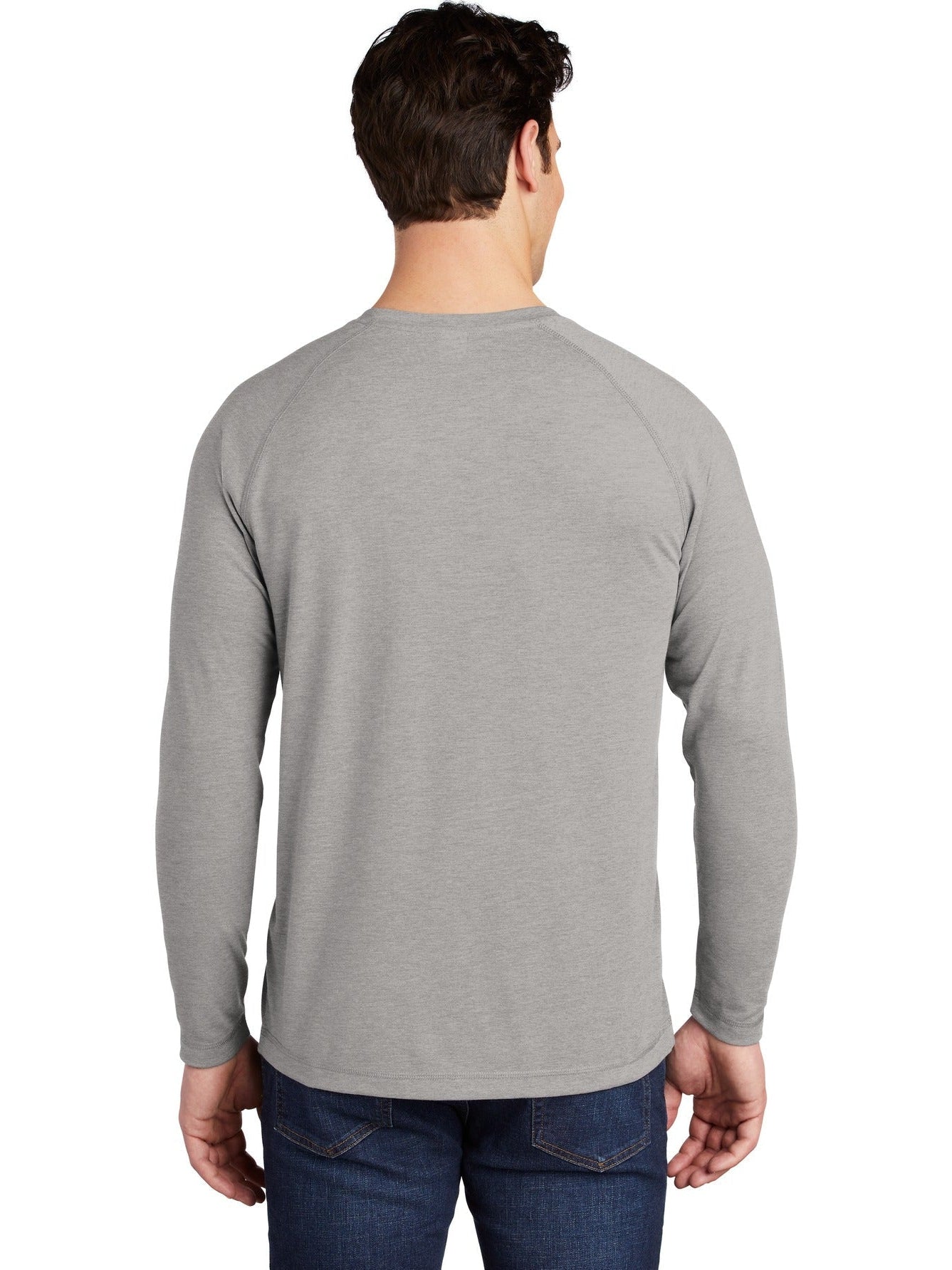 Sport-Tek Posicharge Long Sleeve Tri-Blend Wicking Raglan Tee