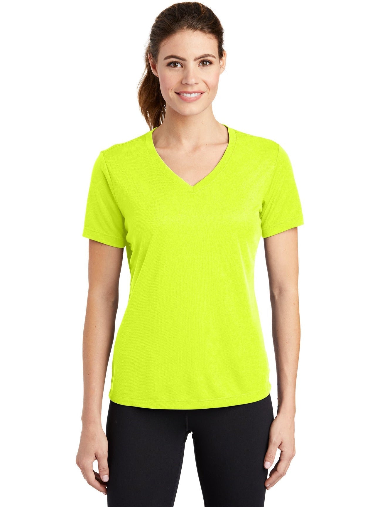 Sport-Tek Ladies Posicharge Racermesh V-Neck Tee