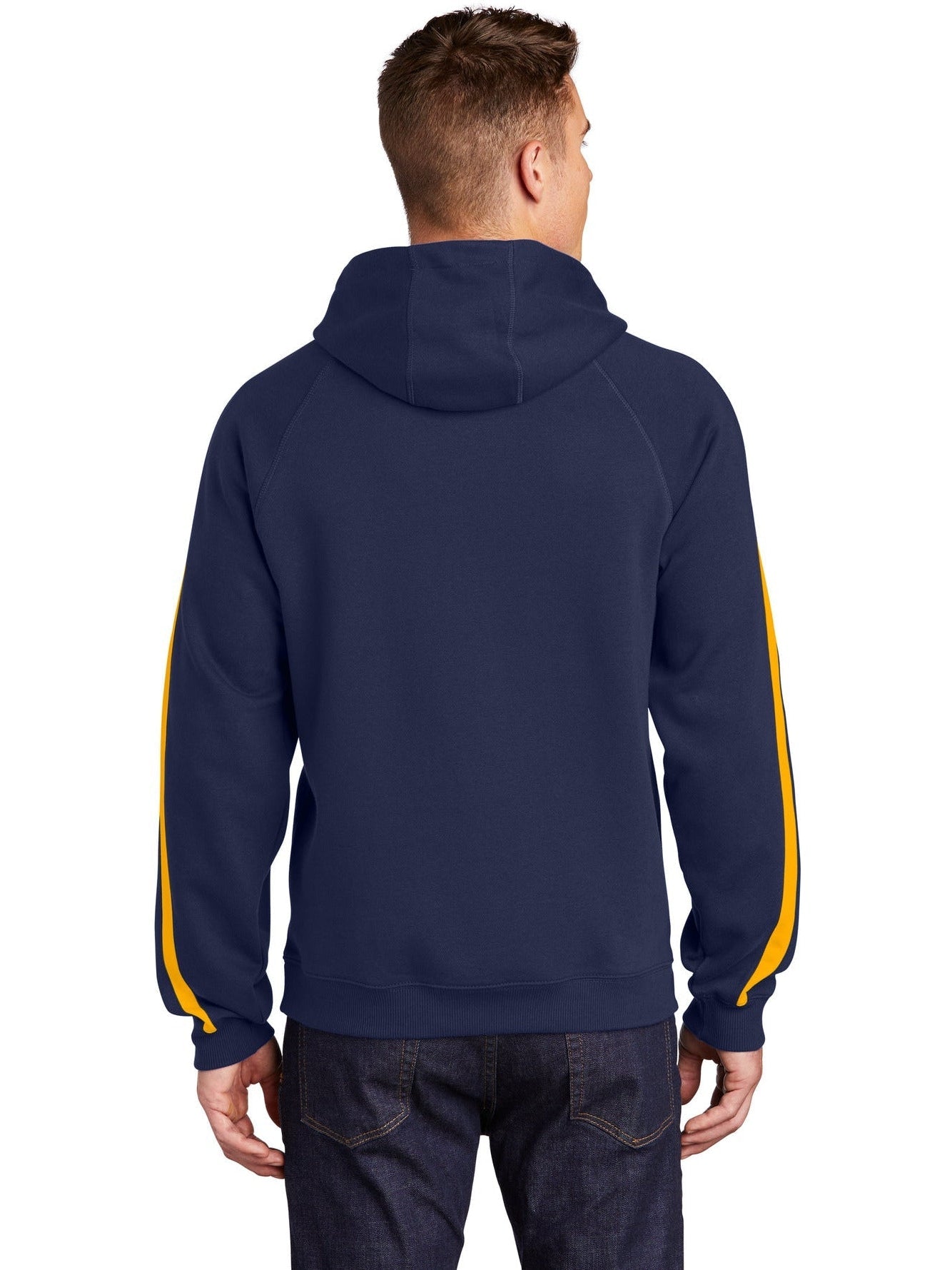 Sport-Tek Sleeve Stripe Pullover Hooded Sweatshirt