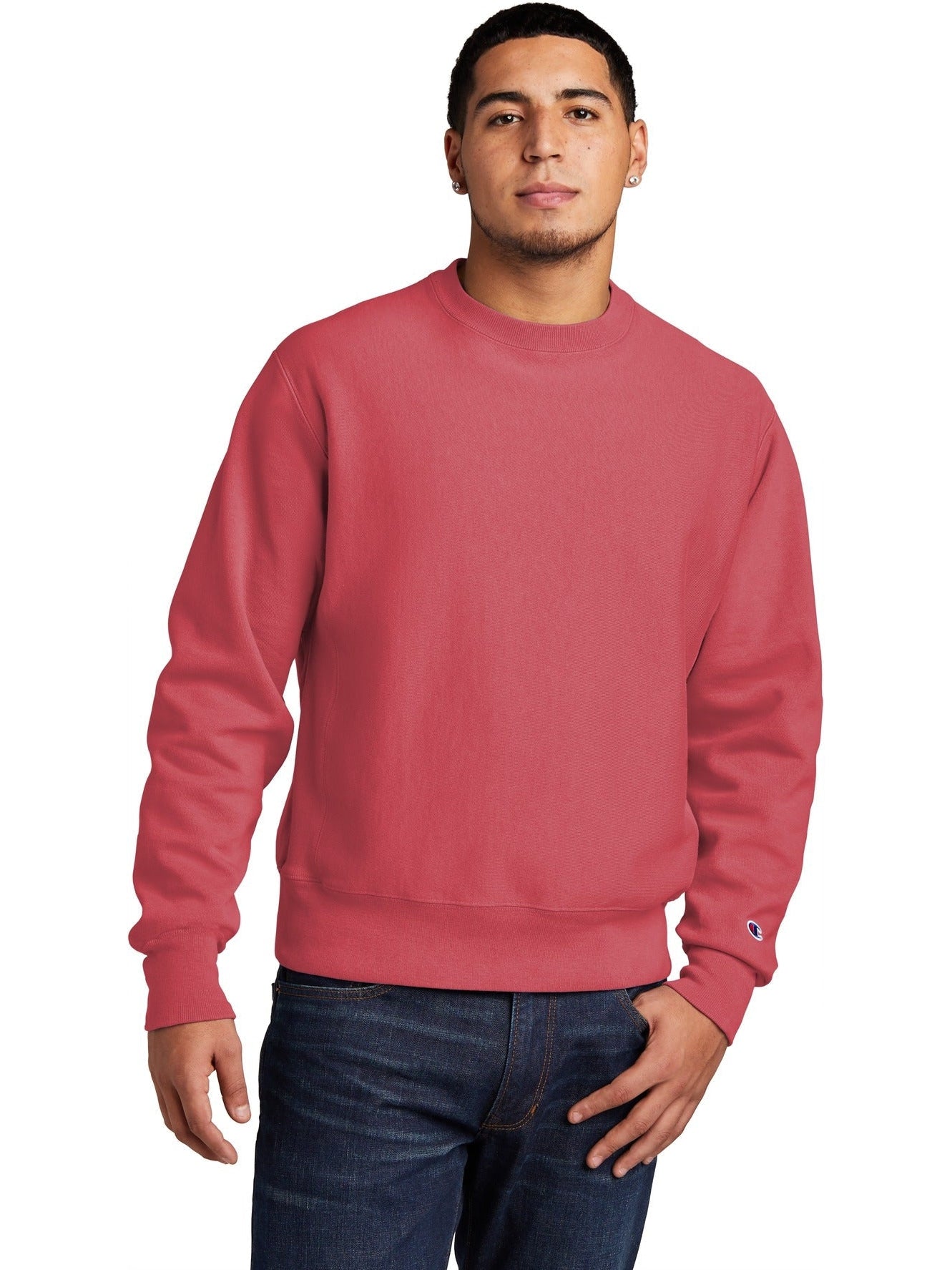 Champion Reverse Weave Garment-Dyed Crewneck Sweatshirt