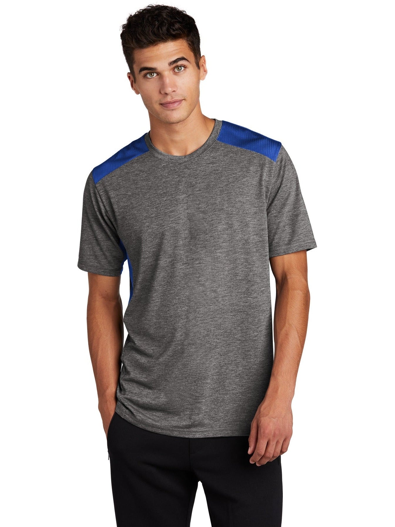 Sport-Tek Posicharge Tri-Blend Wicking Draft Tee