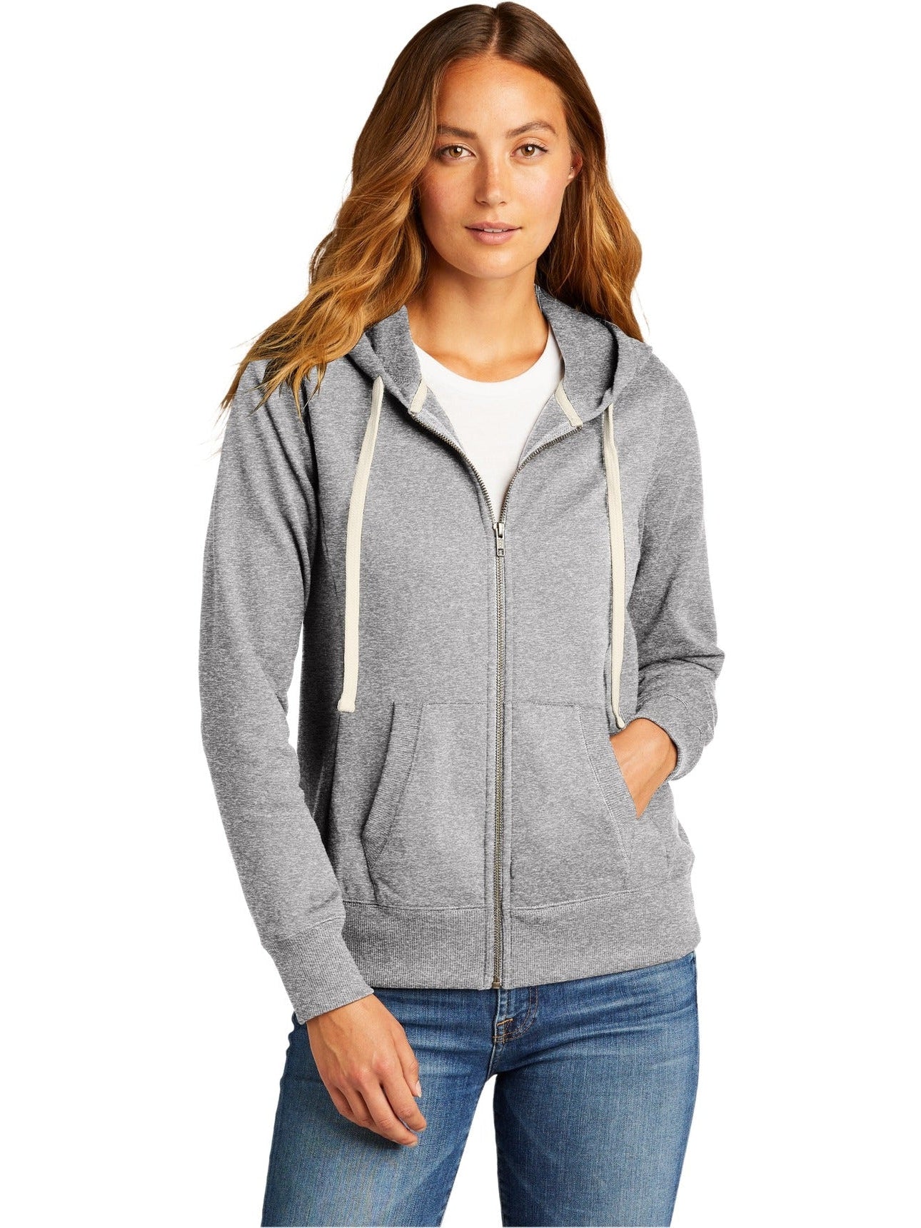 DistrictLadies Re-FleeceFull-Zip Hoodie