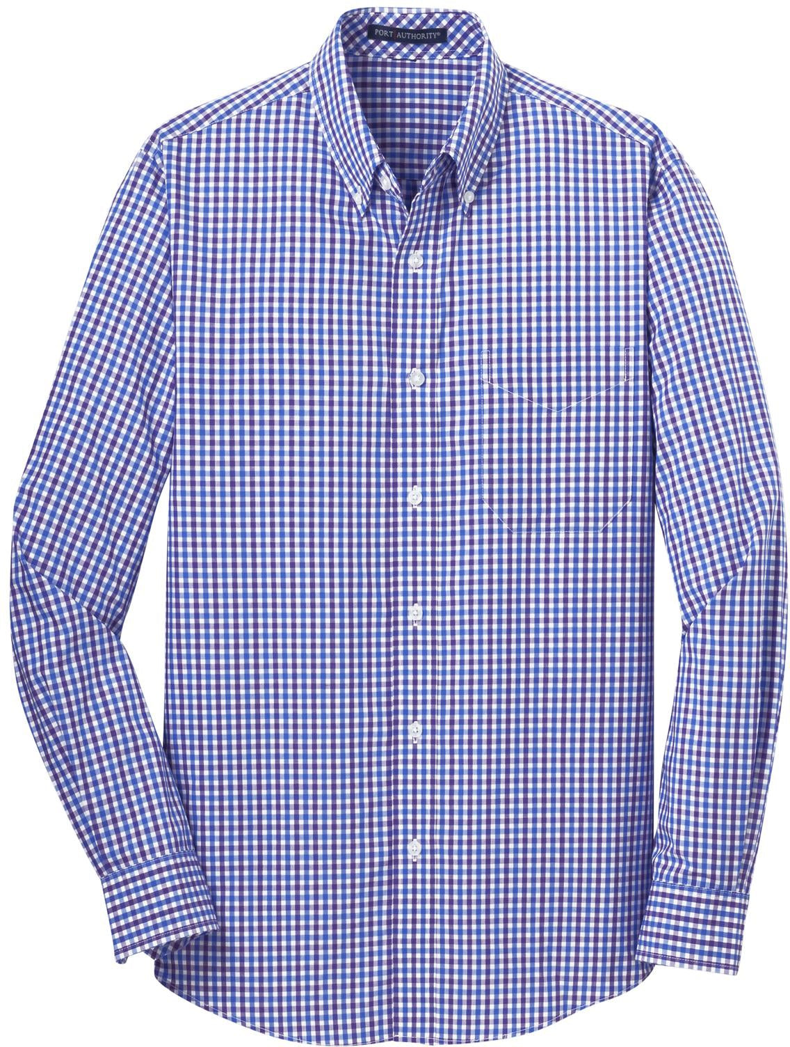 Port Authority Long Sleeve Gingham Easy Care Shirt