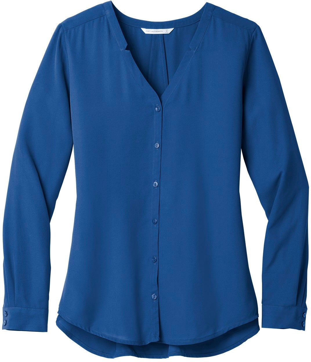 Port Authority Ladies Long Sleeve Button-Front Blouse