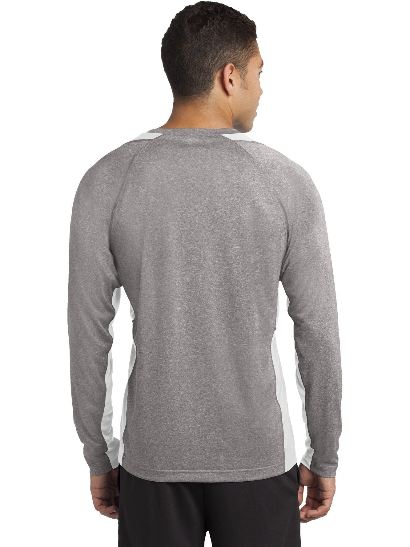 Sport-Tek Long Sleeve Heather Colorblock Contender Tee