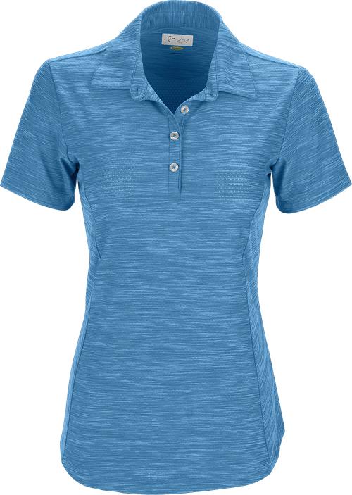 Greg Norman Ladies Play Dry Heather Solid Polo