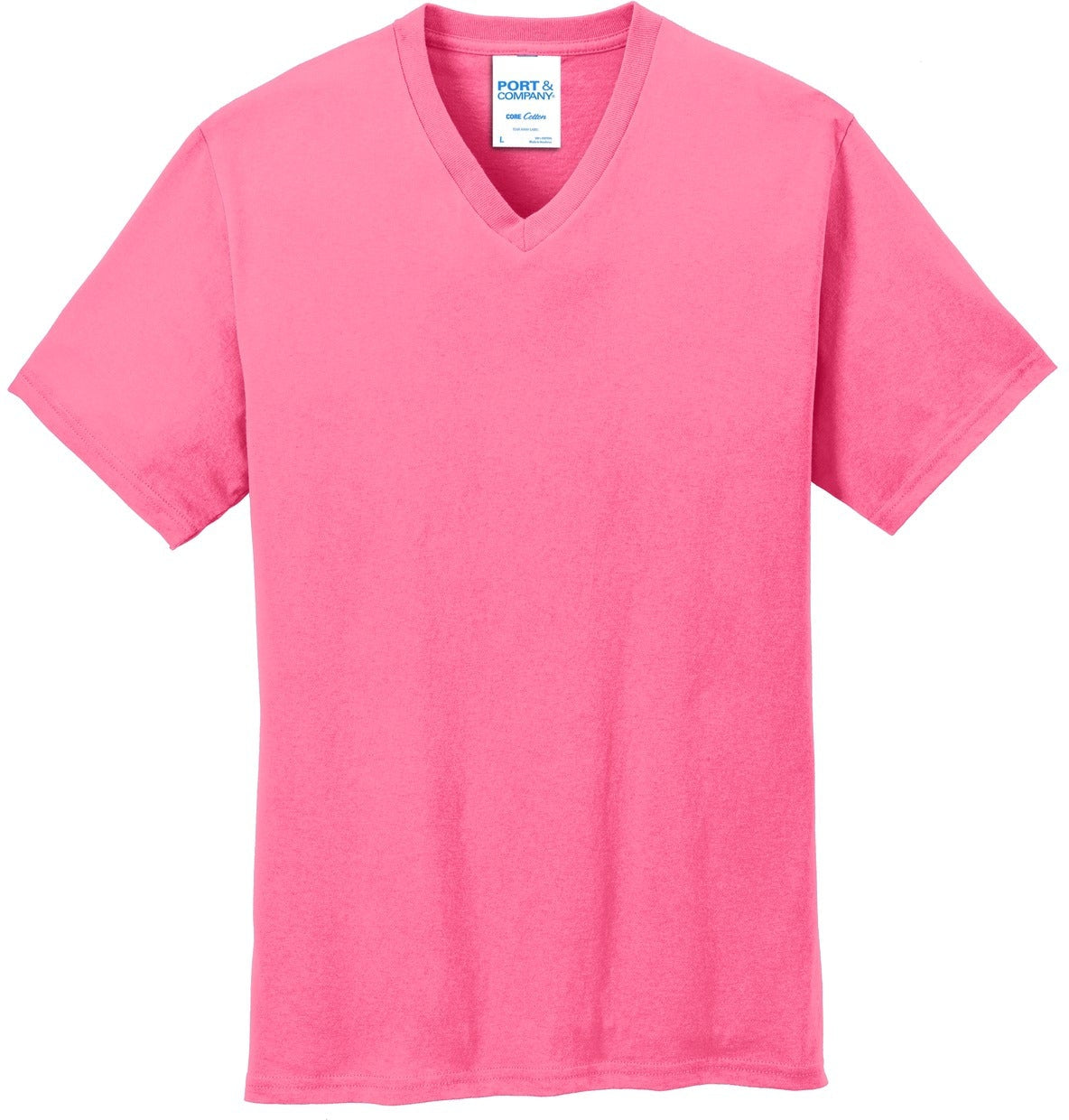 Port & Company Core Cotton V-Neck Tee