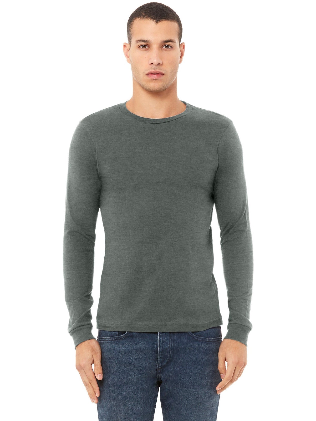 Bella+Canvas Unisex Heather CVC Long Sleeve Tee