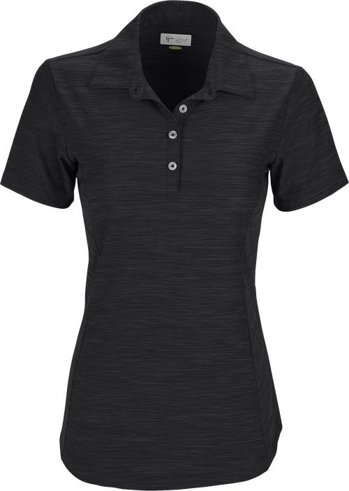 Greg Norman Ladies Play Dry Heather Solid Polo