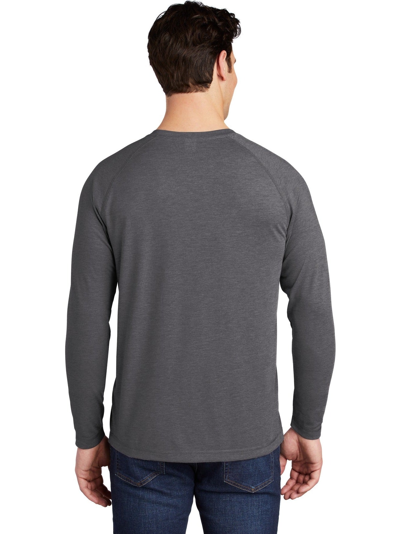 Sport-Tek Posicharge Long Sleeve Tri-Blend Wicking Raglan Tee