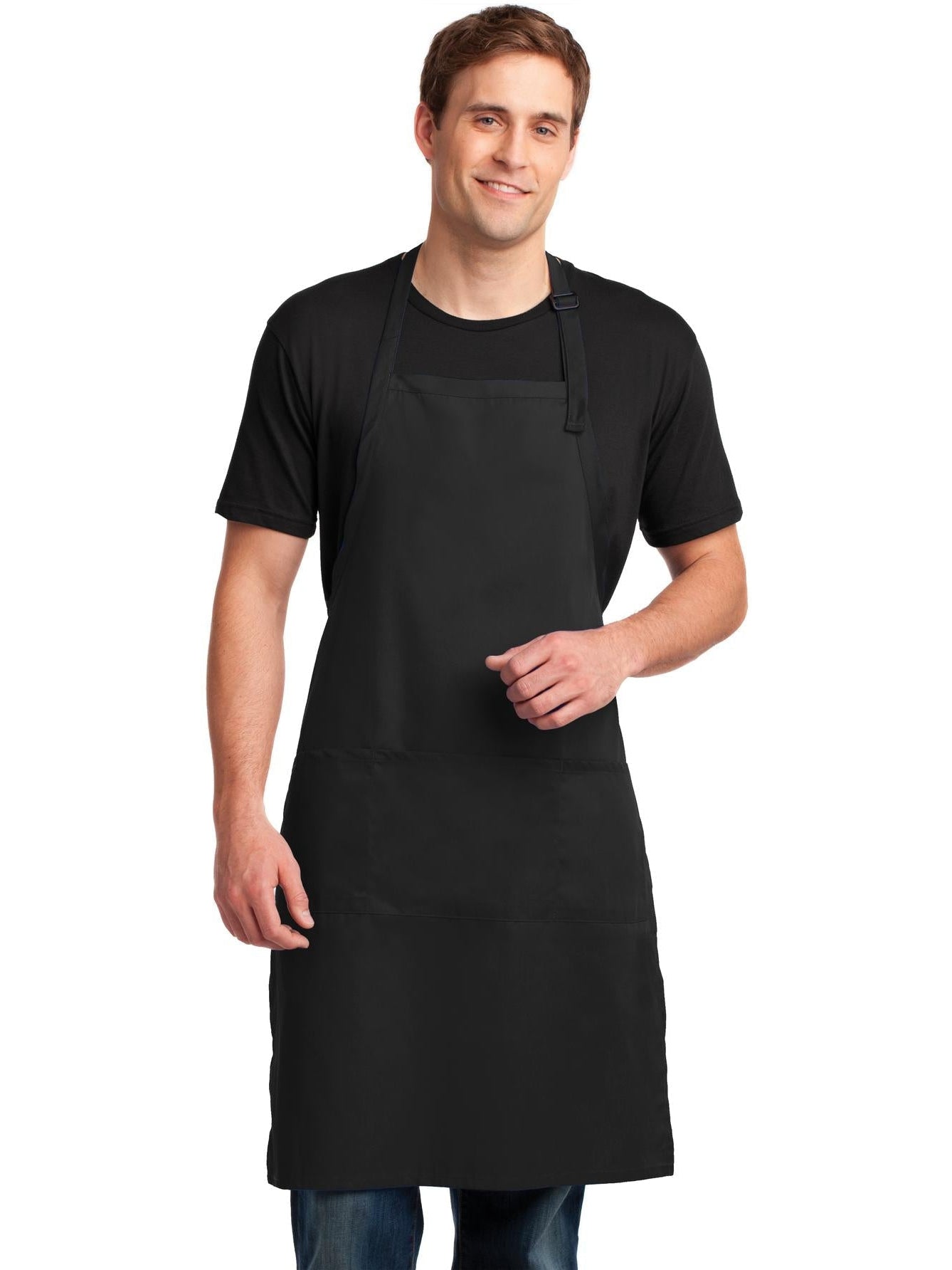 Port Authority Easy Care Extra Long Bib Apron With Stain Release