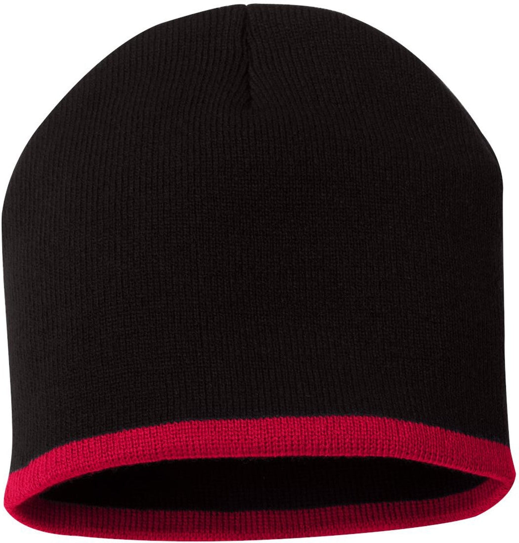 Sportsman 8 Bottom-Striped Knit Beanie