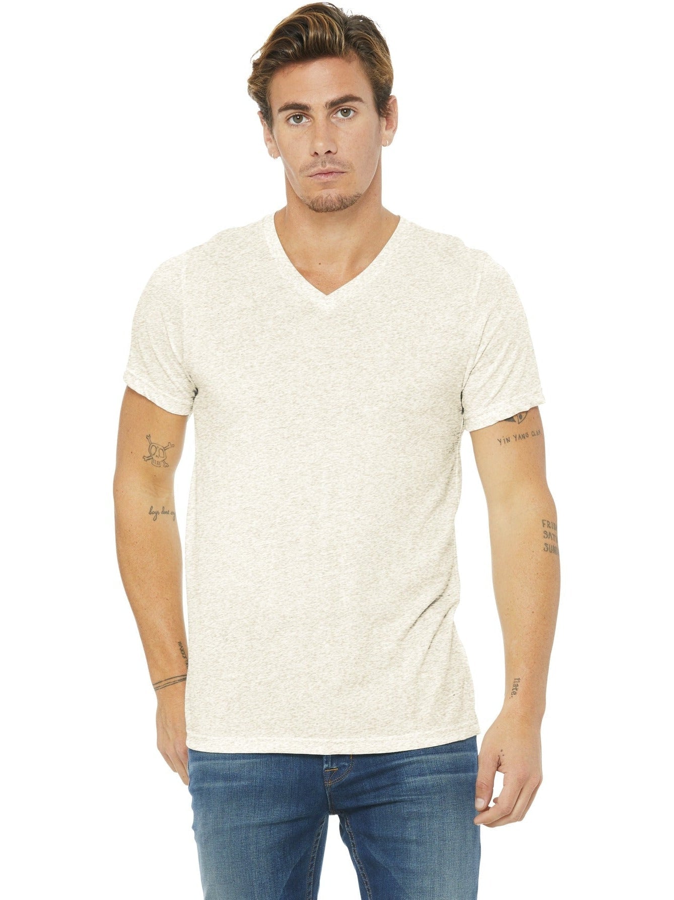 Bella+Canvas Unisex Triblend Short Sleeve V-Neck Tee