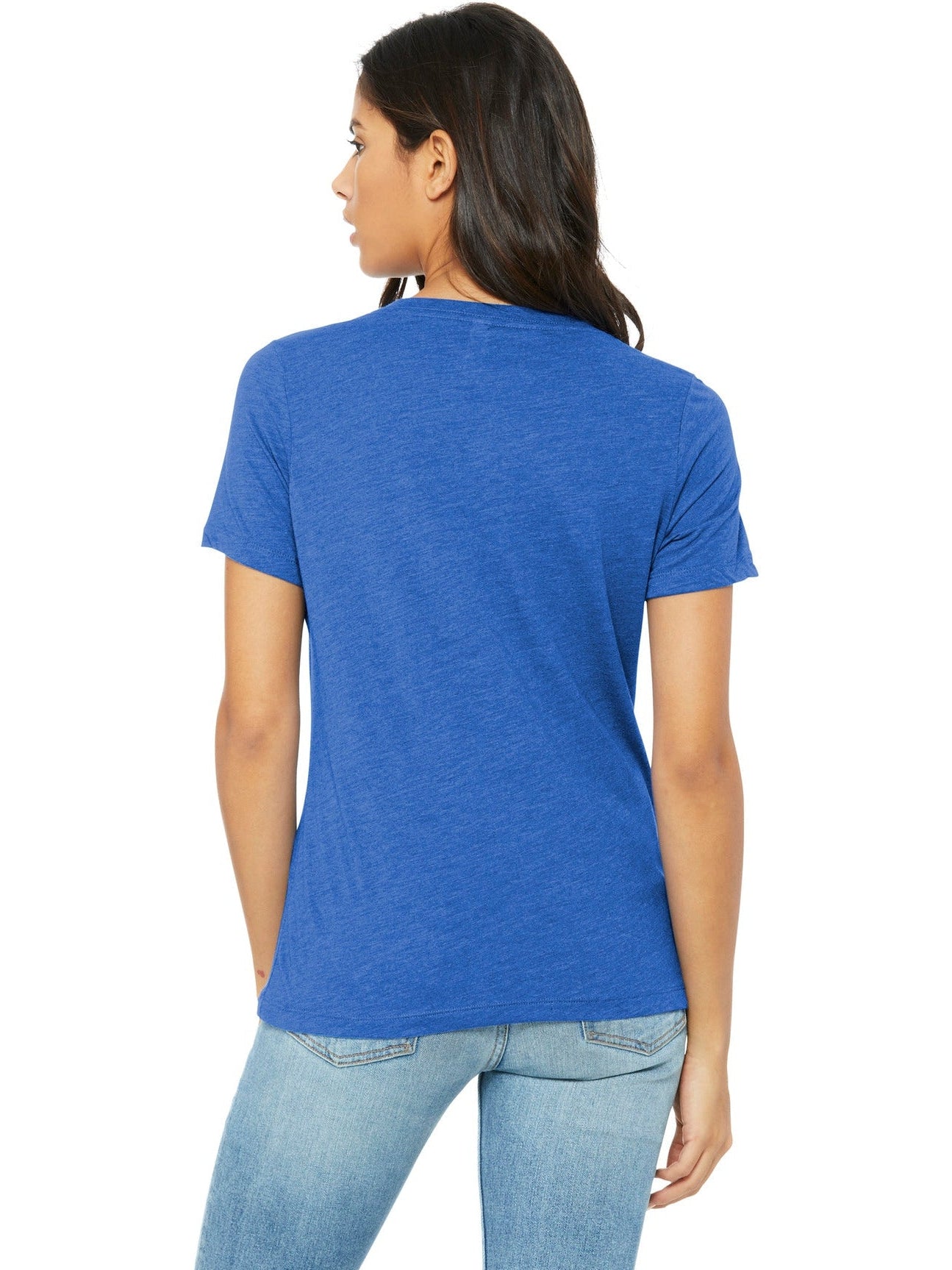 Bella+Canvas Ladies Relaxed Triblend V-Neck Tee