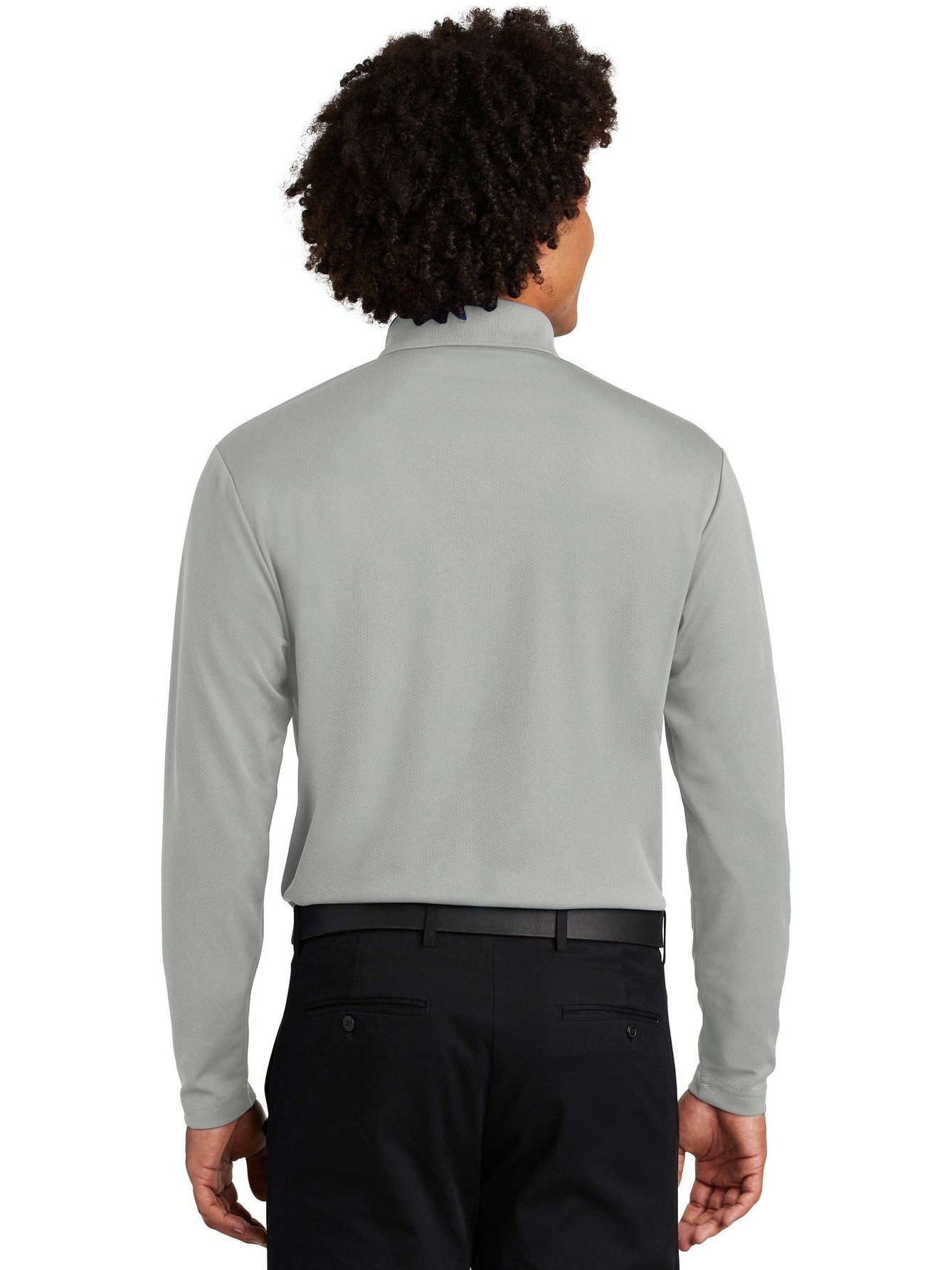 OUTLET-Sport-TekPosiChargeRacerMeshLong Sleeve Polo