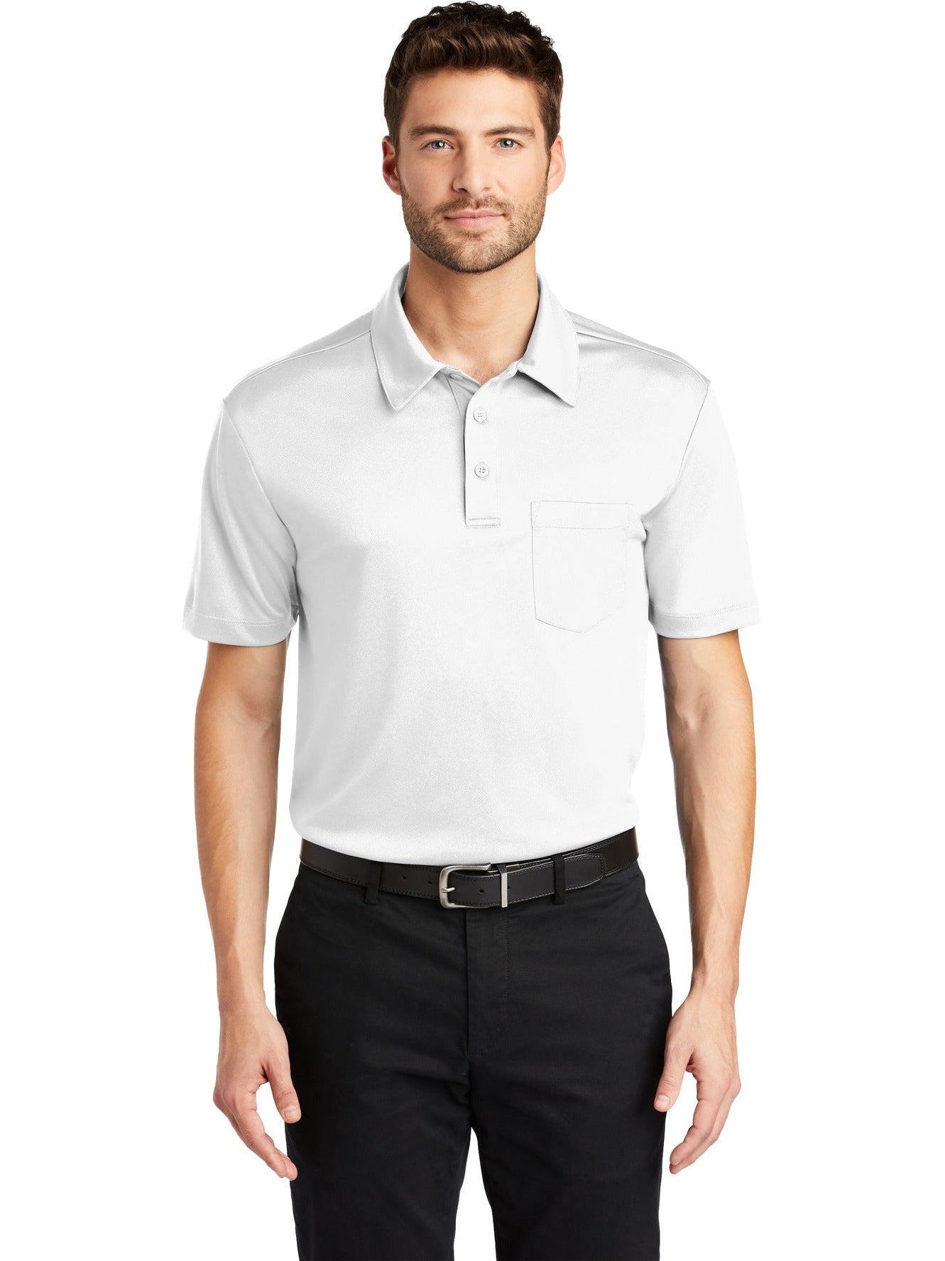 Port Authority Silk Touch Performance Pocket Polo