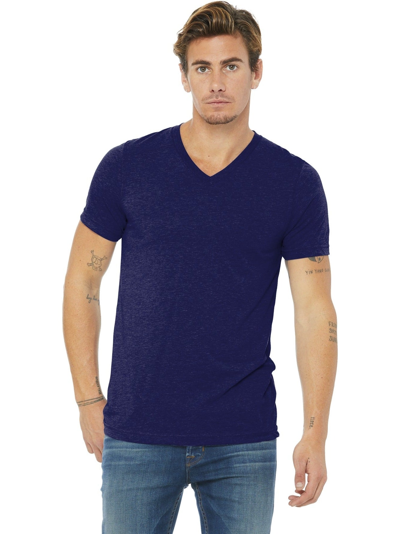 Bella+Canvas Unisex Triblend Short Sleeve V-Neck Tee