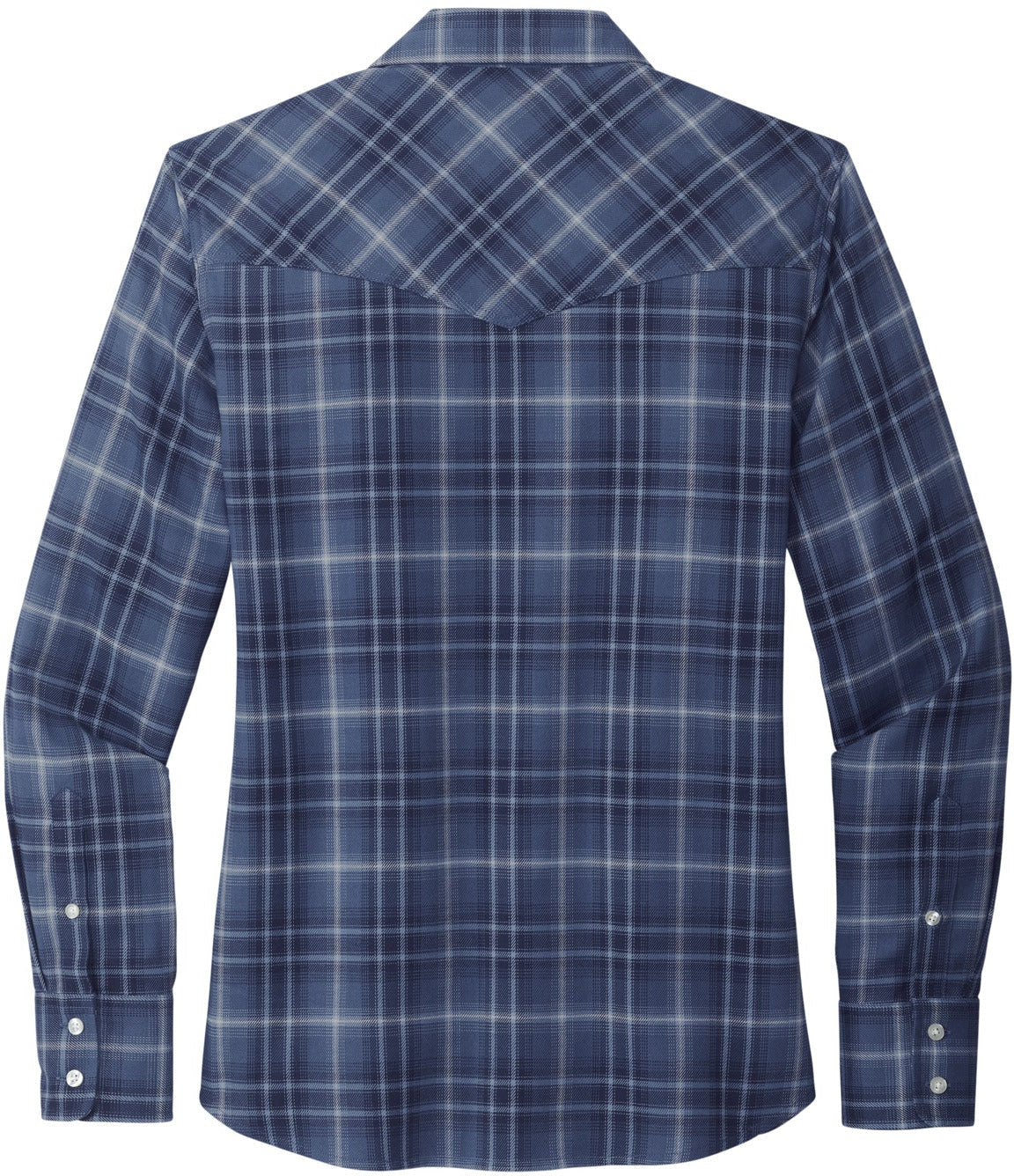 Port AuthorityLadies Long Sleeve Ombre Plaid Shirt