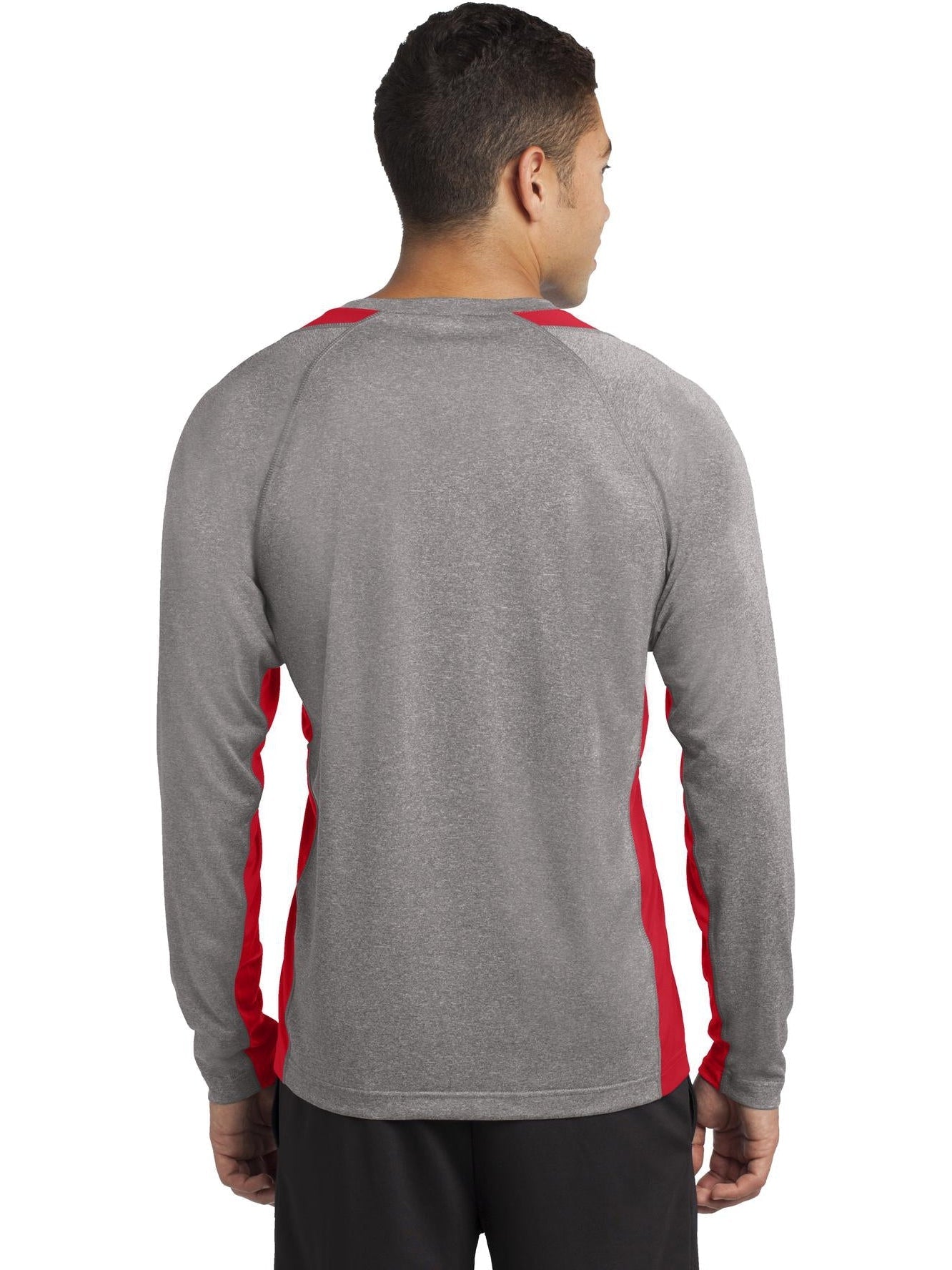 Sport-Tek Long Sleeve Heather Colorblock Contender Tee