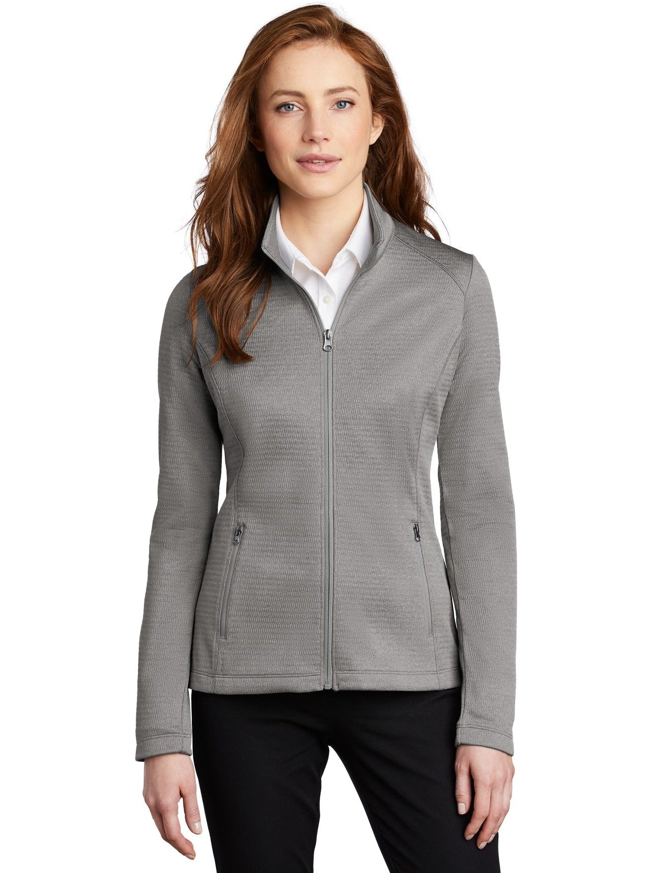 Port Authority Ladies Diamond Heather Fleece Full-Zip Jacket