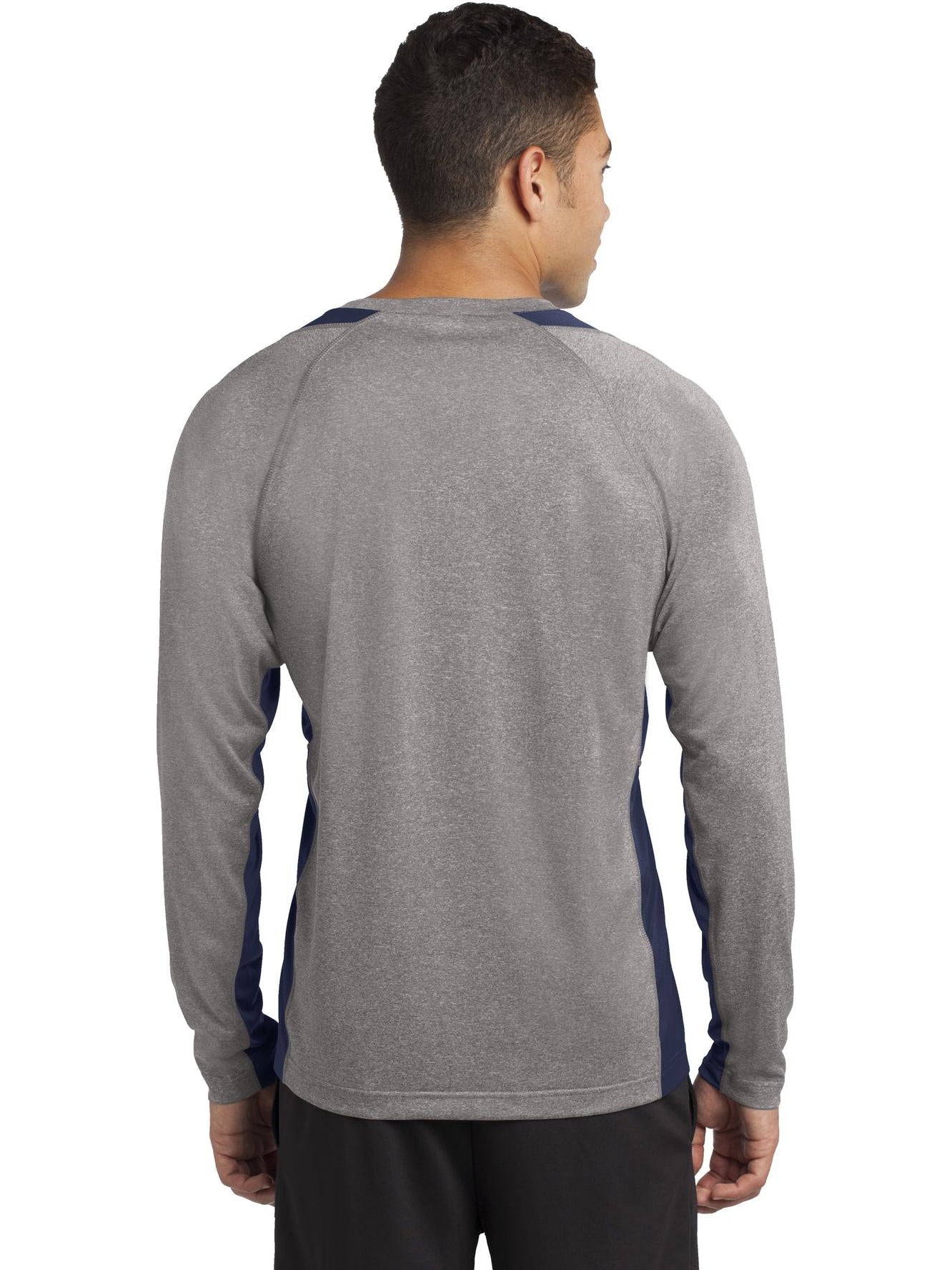 Sport-Tek Long Sleeve Heather Colorblock Contender Tee