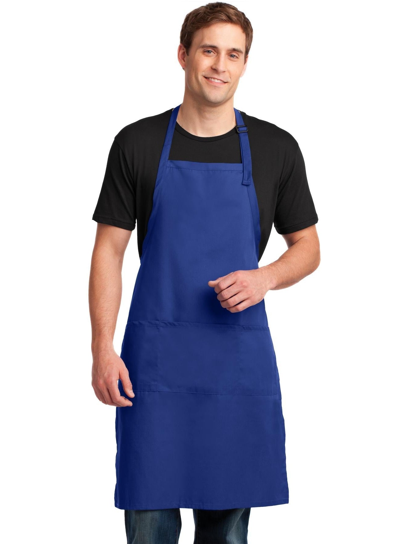 Port Authority Easy Care Extra Long Bib Apron With Stain Release