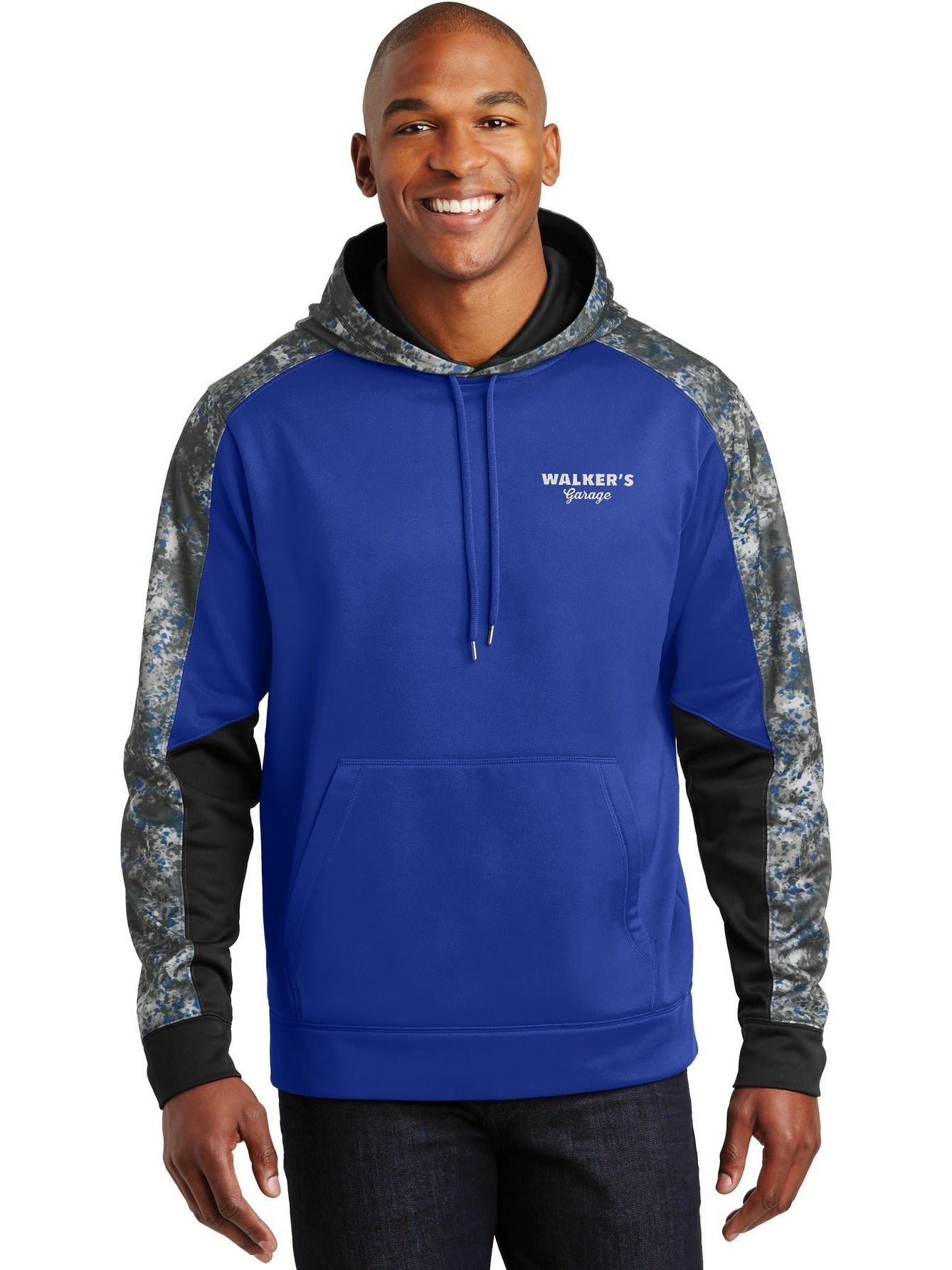 Sport-Tek Sport-Wick Mineral Freeze Fleece Colorblock Hooded Pullover