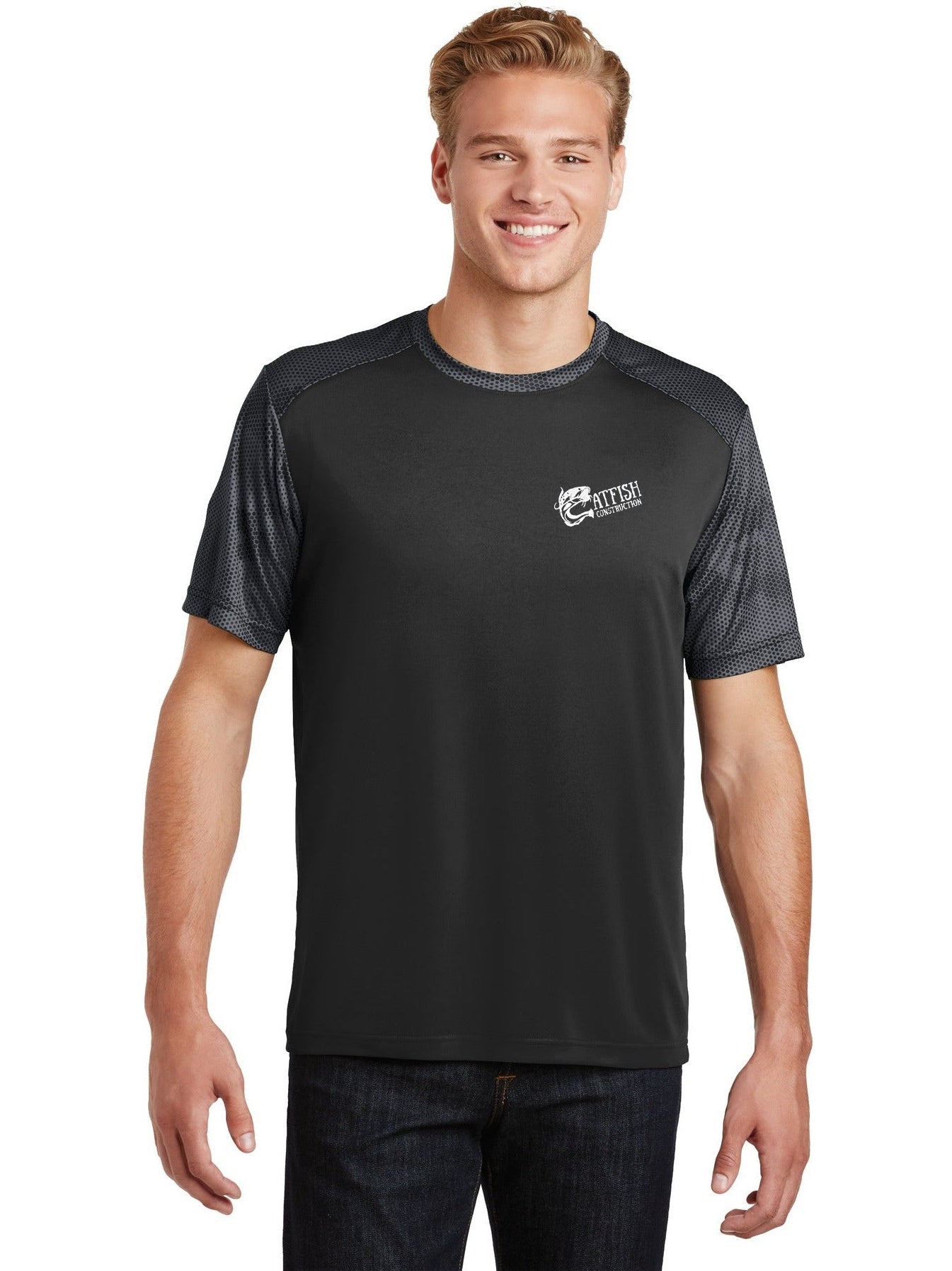 Sport-Tek Camohex Colorblock Tee