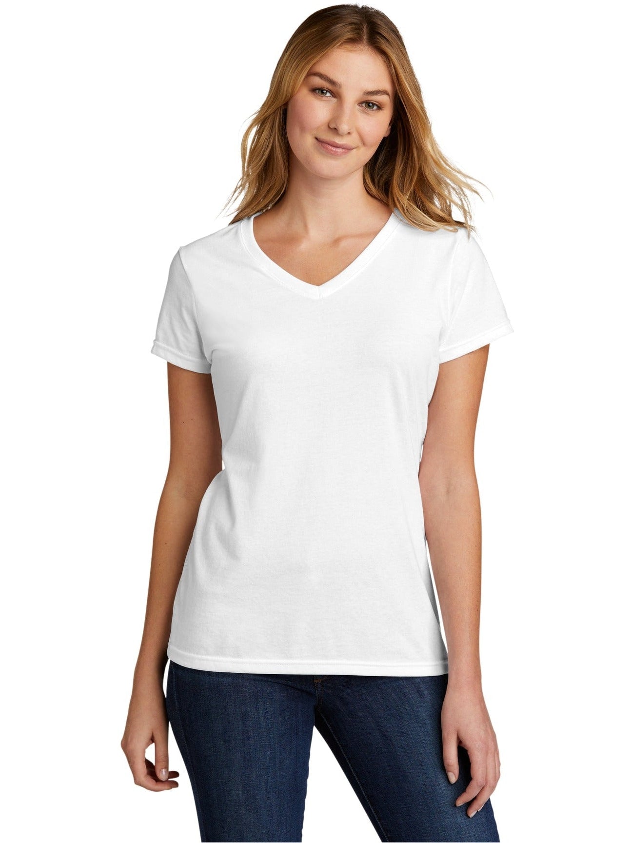 Port & Company Ladies Tri-Blend V-Neck Tee