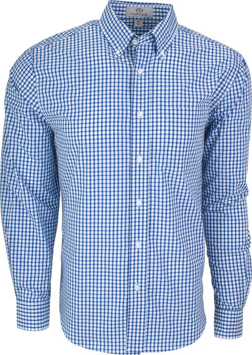Vantage Easy-Care Gingham Check Shirt