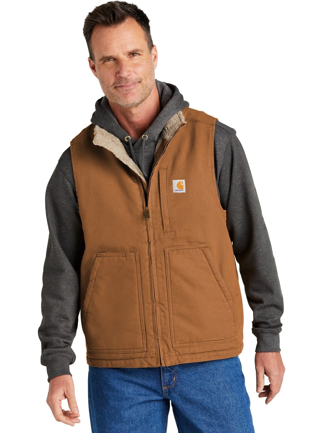 CarharttSherpa-Lined Mock Neck Vest