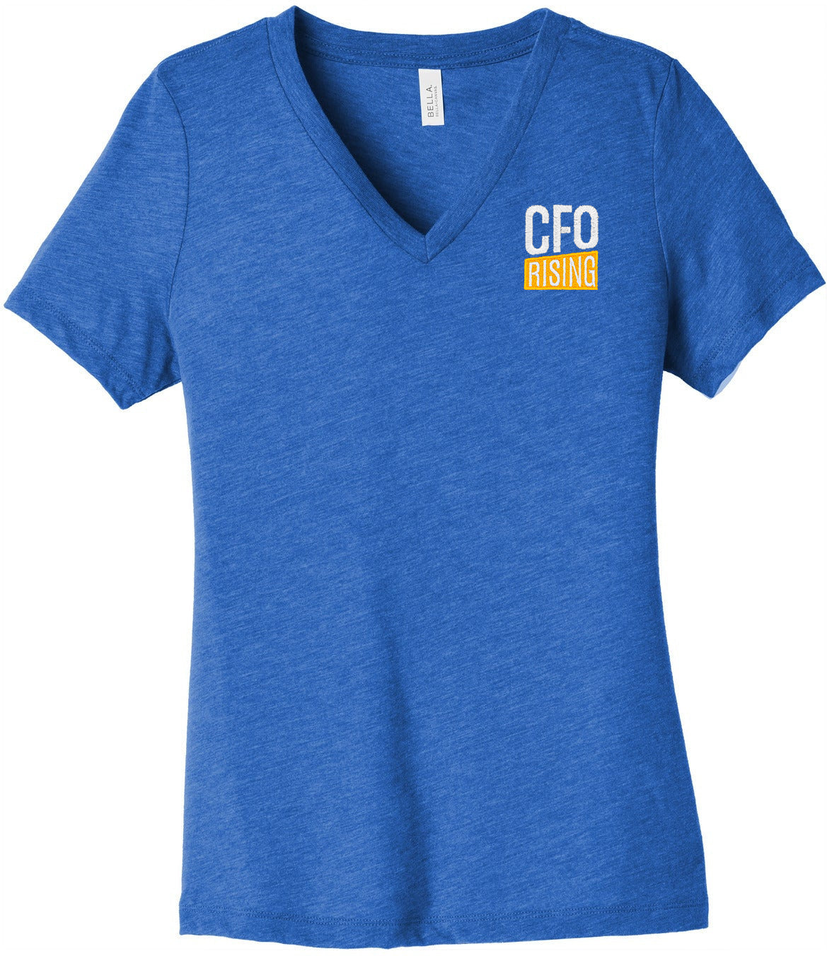 Bella+Canvas Ladies Relaxed Triblend V-Neck Tee