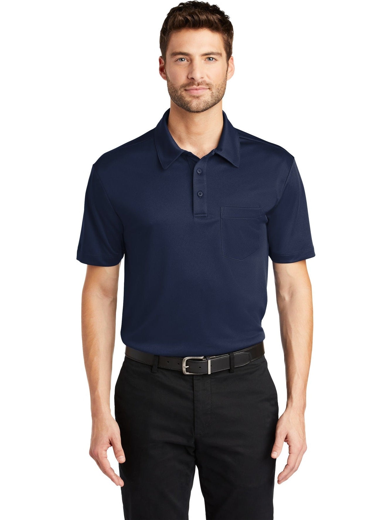 Port Authority Silk Touch Performance Pocket Polo