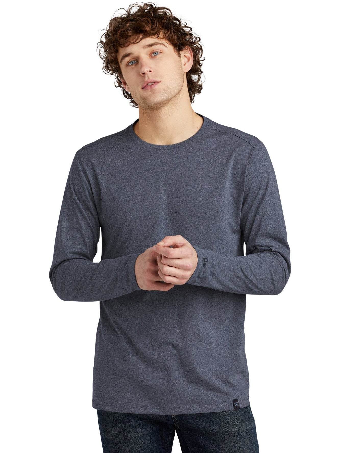 New EraHeritage Blend Long Sleeve Crew Tee