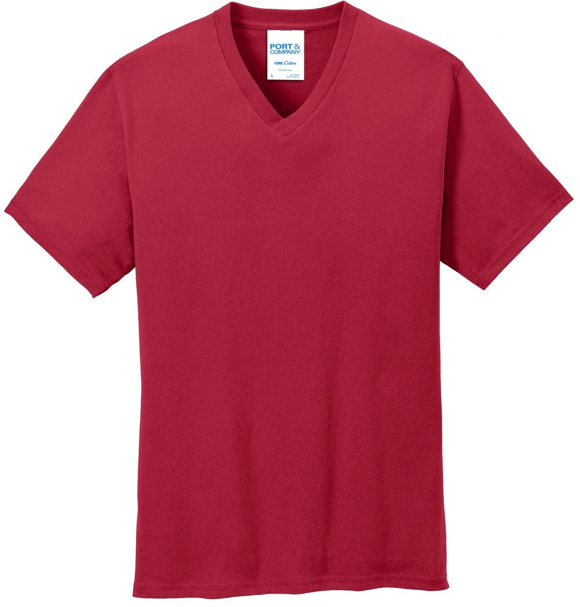 Port & Company Core Cotton V-Neck Tee