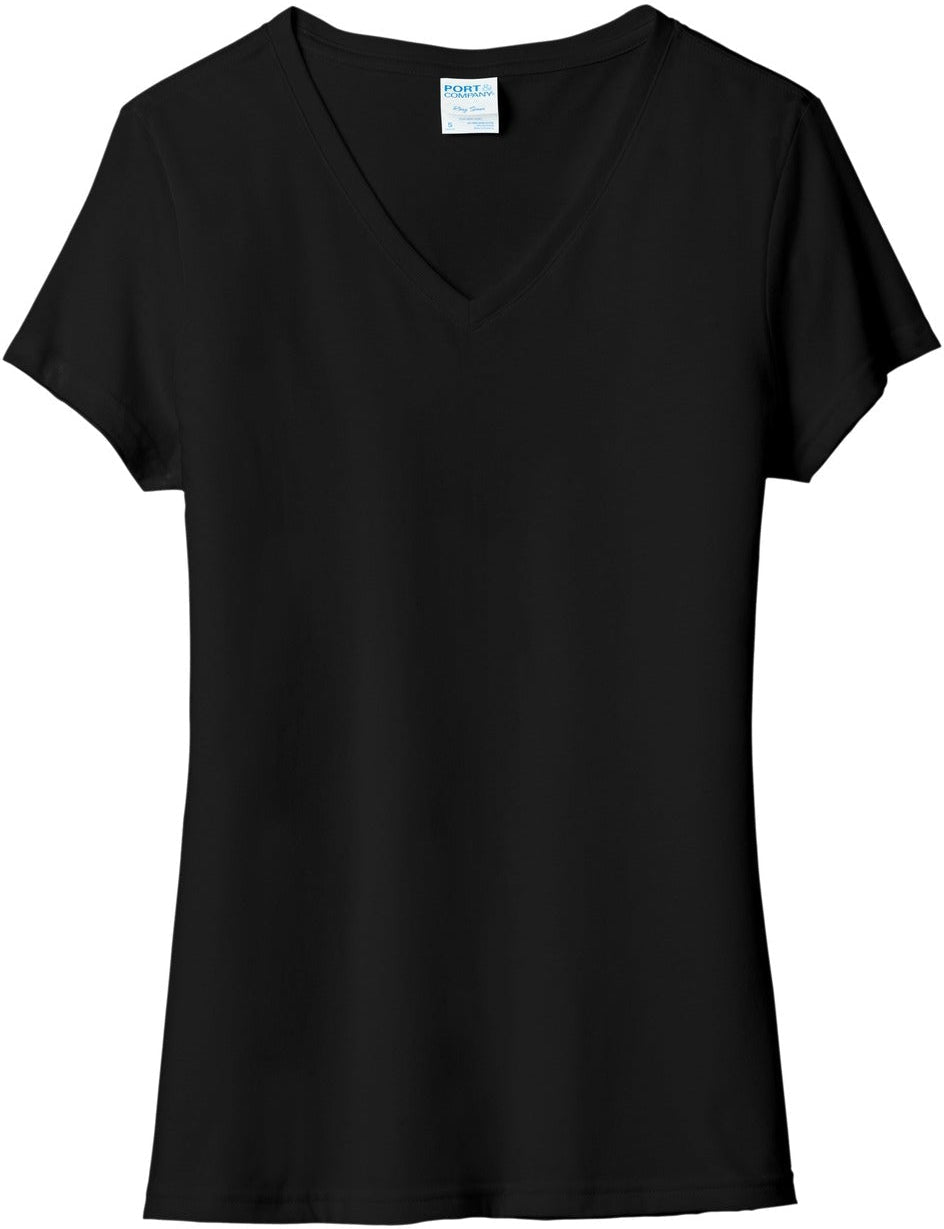 Port & Company Ladies Tri-Blend V-Neck Tee