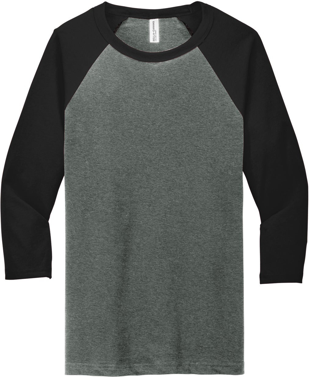 Bella+Canvas3/4-Sleeve Baseball Tee