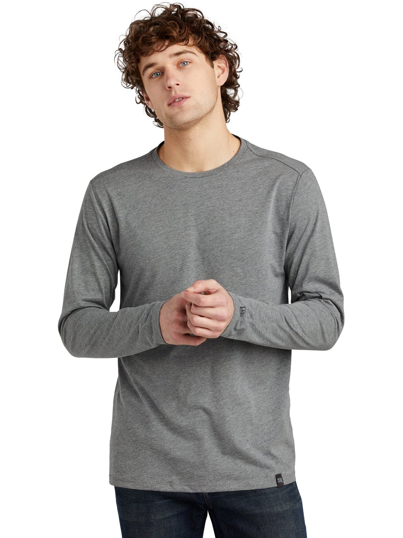 New EraHeritage Blend Long Sleeve Crew Tee