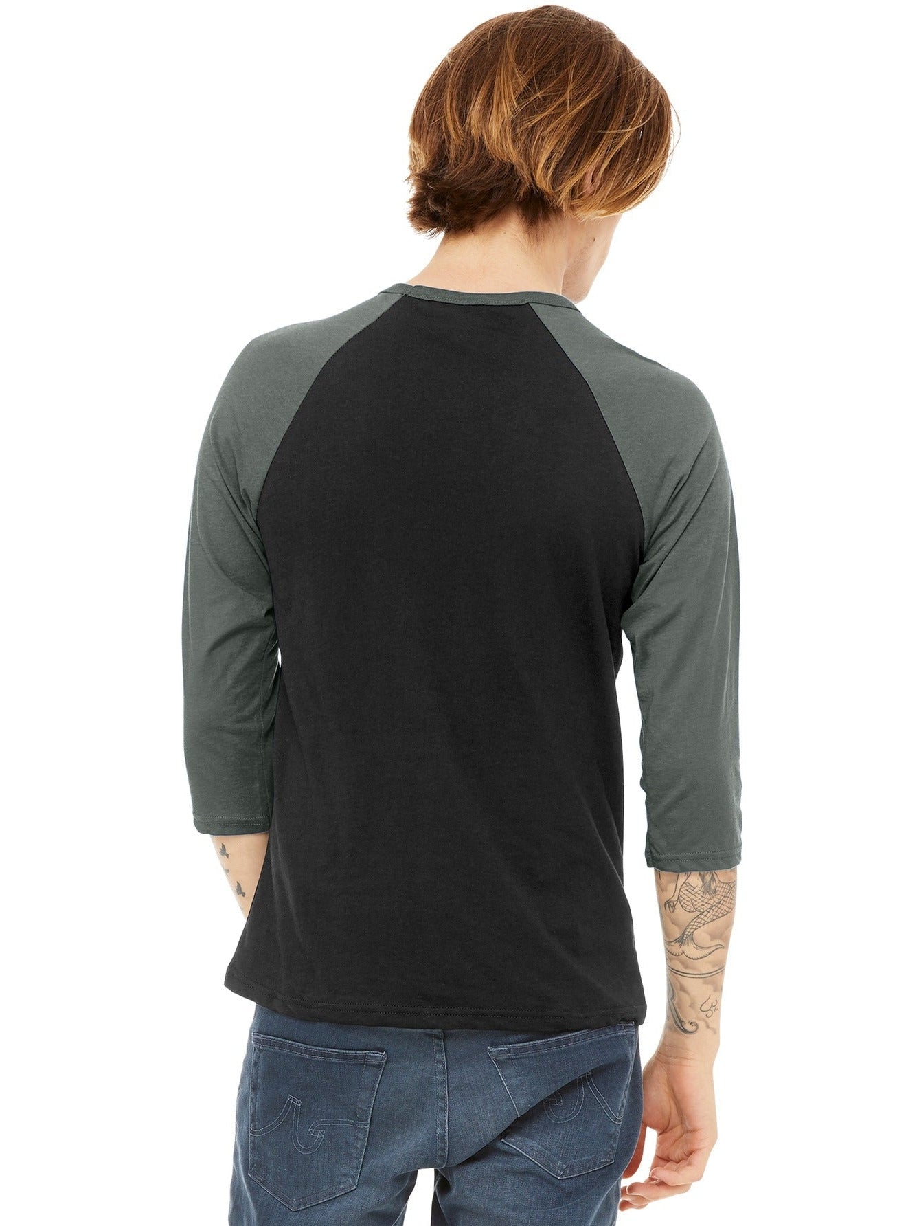 Bella+Canvas3/4-Sleeve Baseball Tee