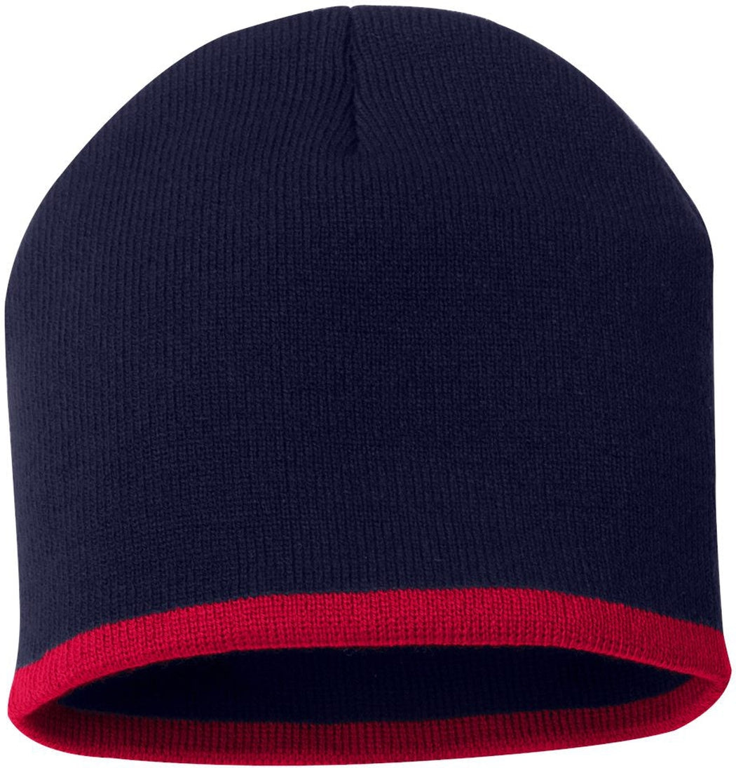 Sportsman 8 Bottom-Striped Knit Beanie