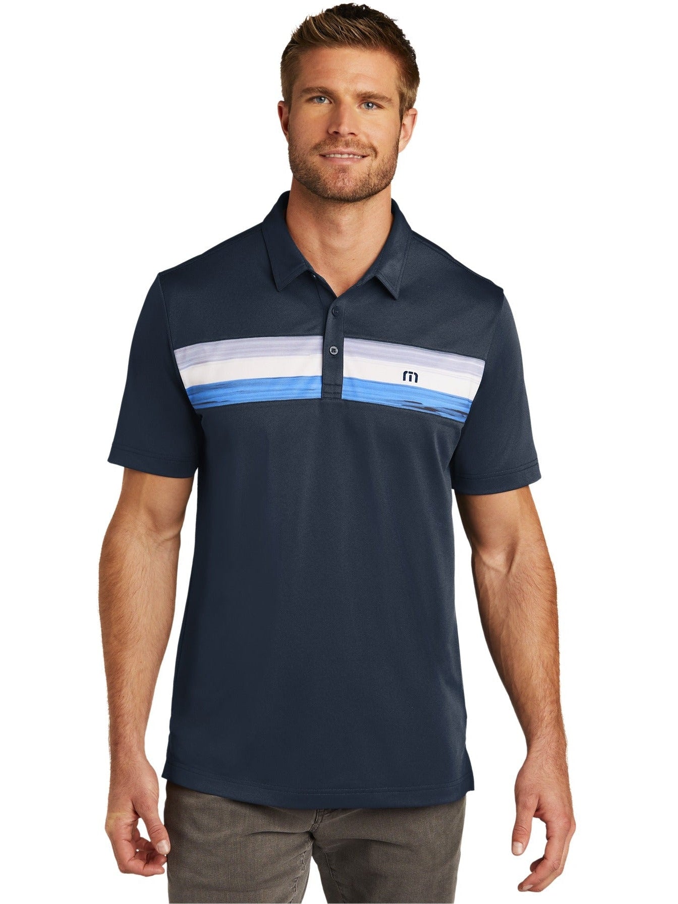 TravisMathew Cabana Chest Stripe Polo