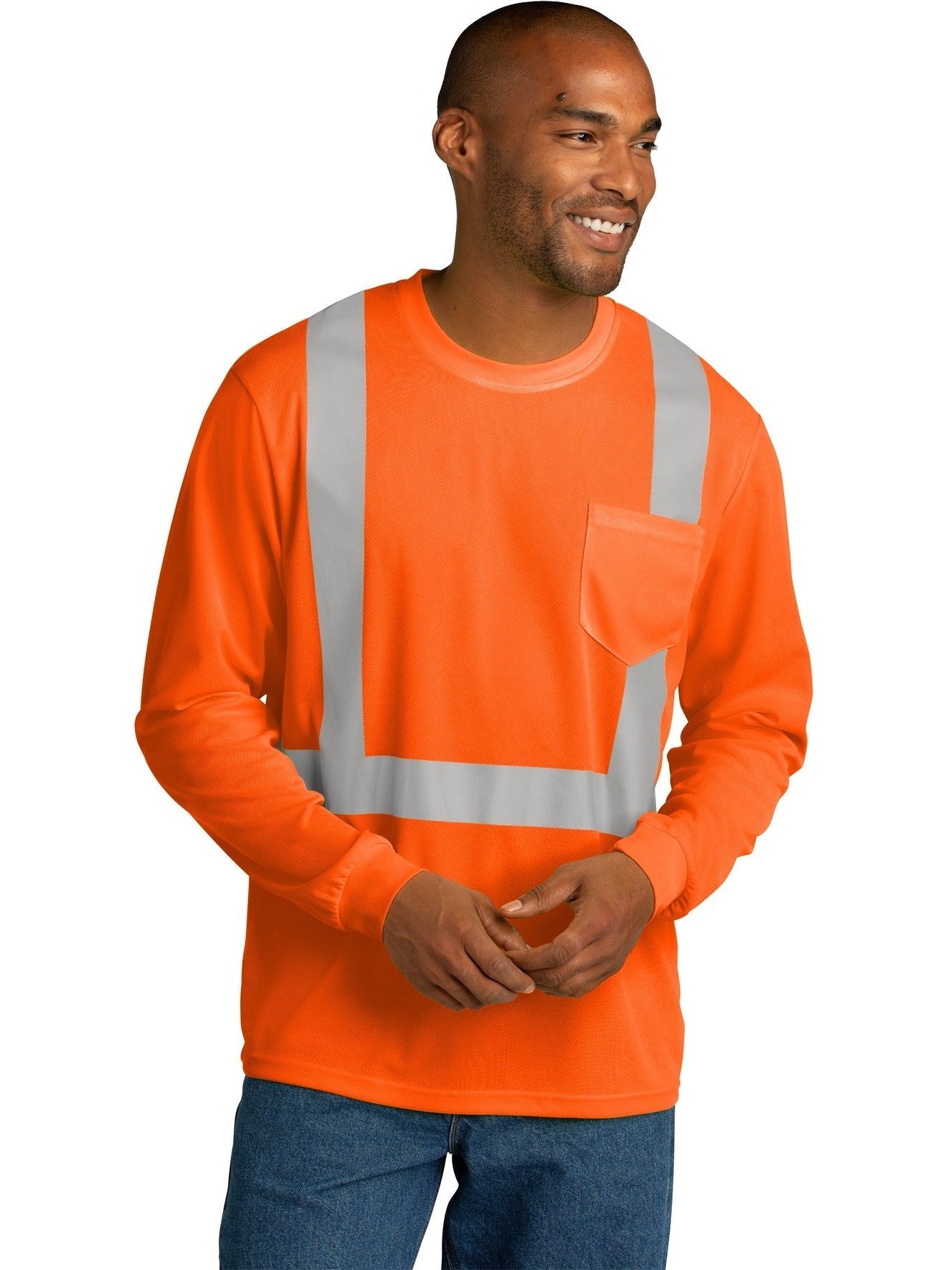 CornerStone ANSI 107 Class 2 Mesh Long Sleeve Tee