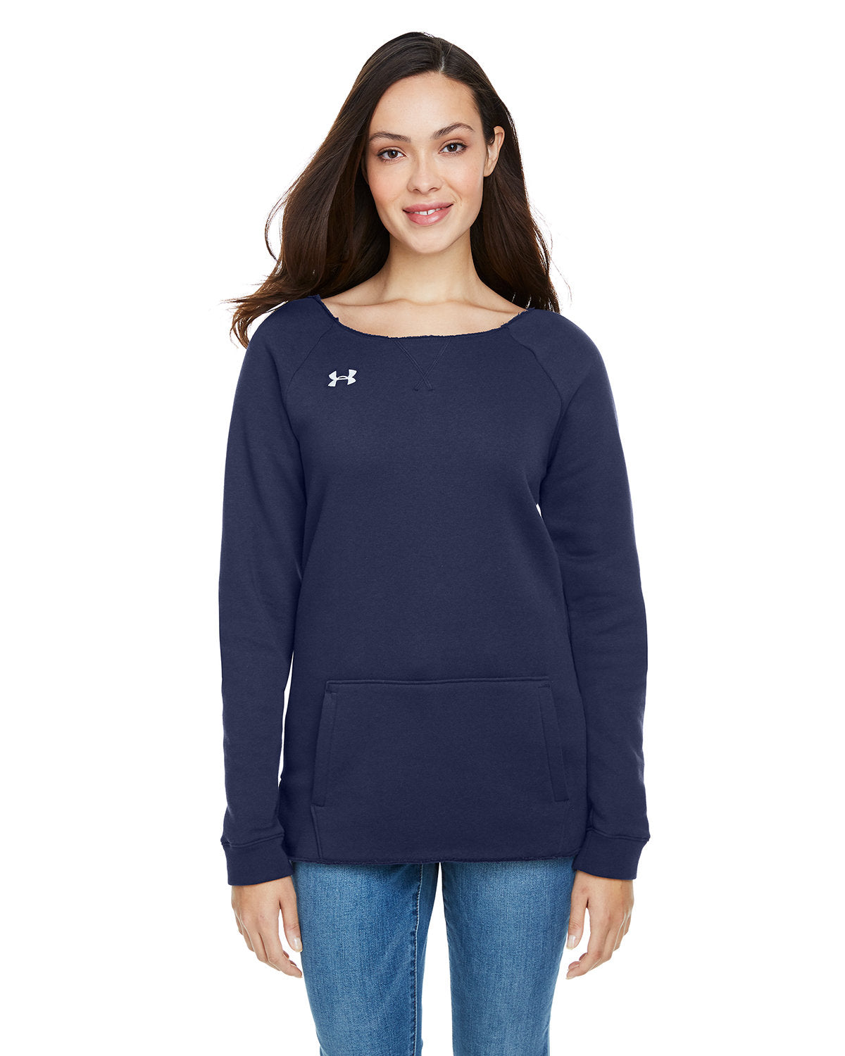 Under Armour Ladies Hustle Fleece Crewneck Sweatshirt