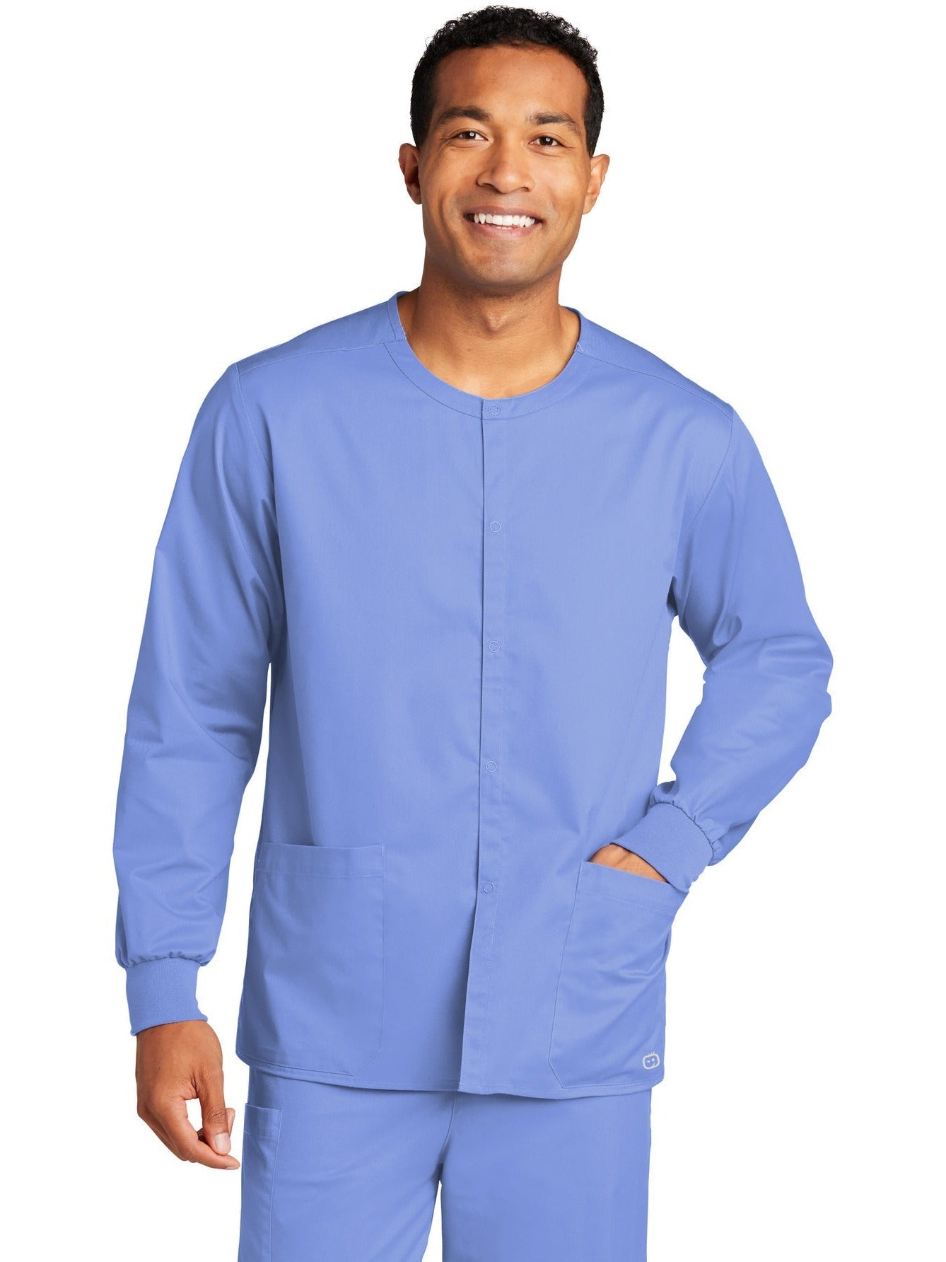 WonderWink Unisex WorkFlex Snap-Front Scrub Jacket