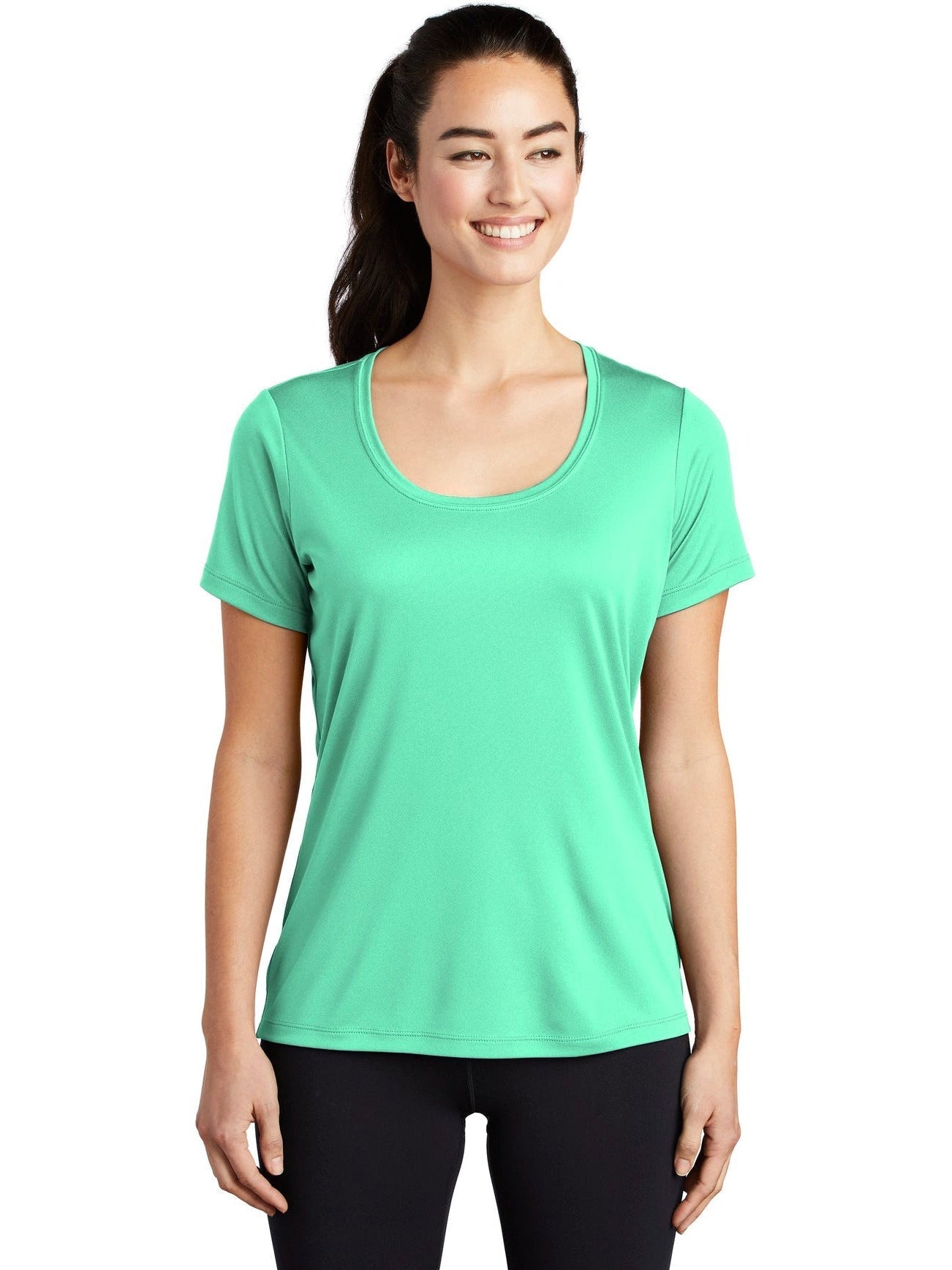 Sport-Tek Ladies Posi-Uv Pro Scoop Neck Tee